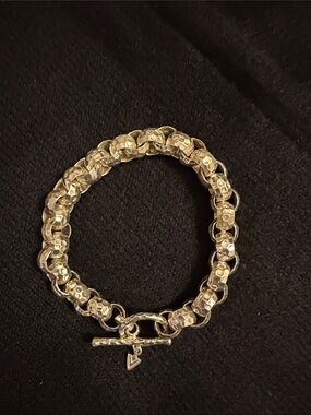 Silpada Hammered Link Toggle Bracelet in Sterling Silver